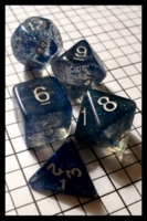 Dice : Dice - Dice Sets - Multi Co Dice Pack Clear with Blue Speckles with White Numerals Transparent incomplete 20D - Ebay 2010